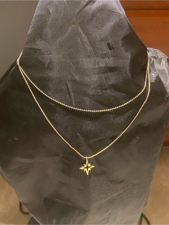 S Jewelry - Delicate Silver-tone Layered Starburst Necklace - Women Jewelry